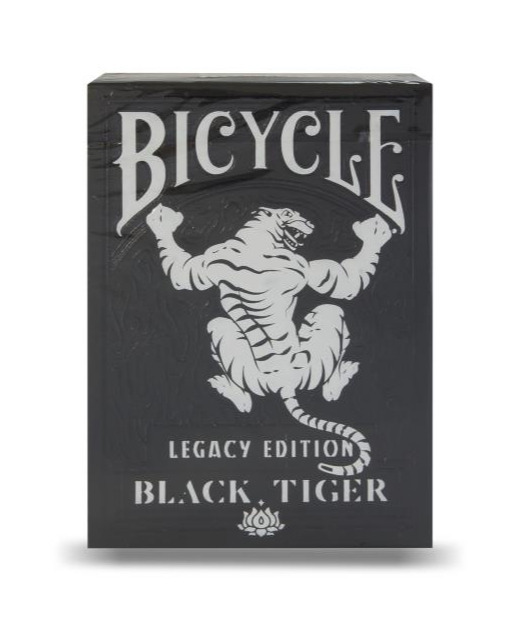 Baralho Bicycle  Black Tiger preto